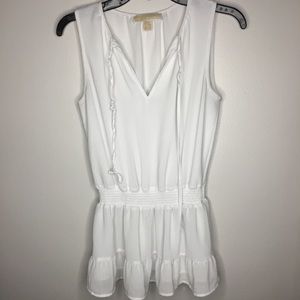 Michael Kors Sleeveless Peplum Blouse